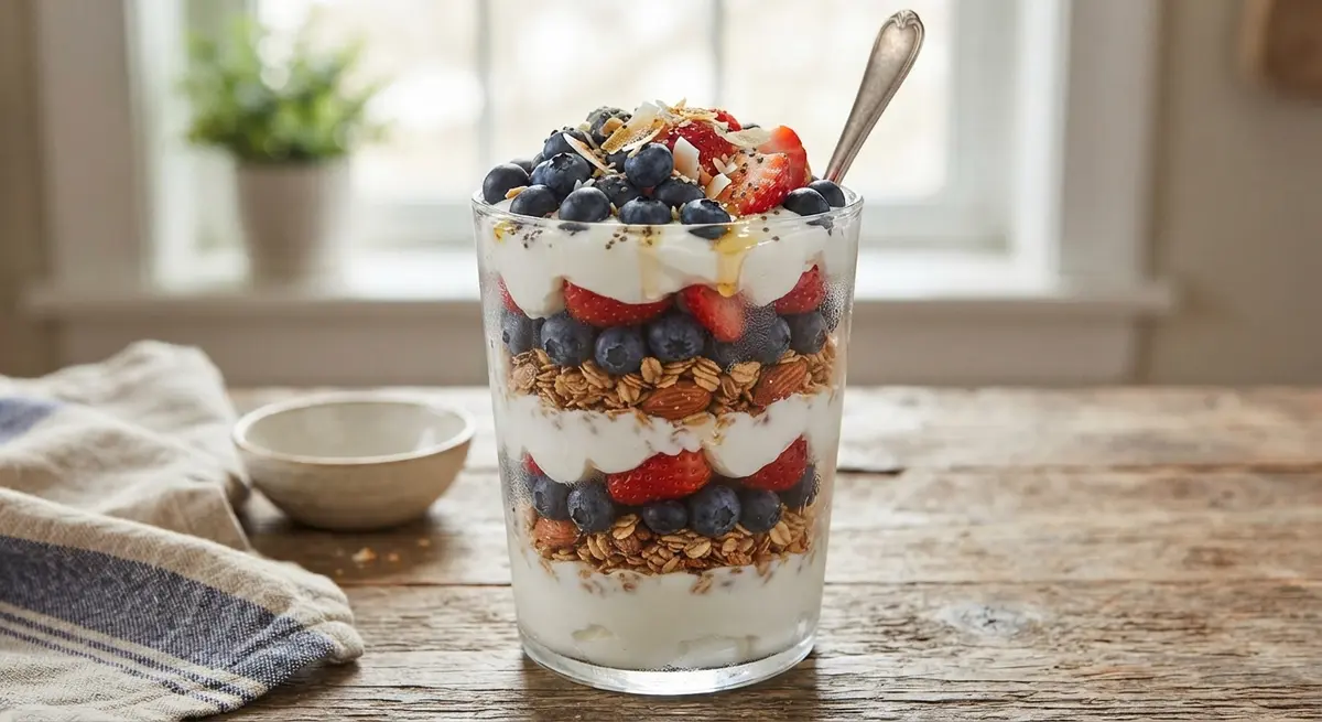Yogurt Parfait with Berries Snack